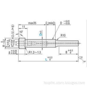 Fibro / Moeller Spring precision punch corp R 0.4 Polishing